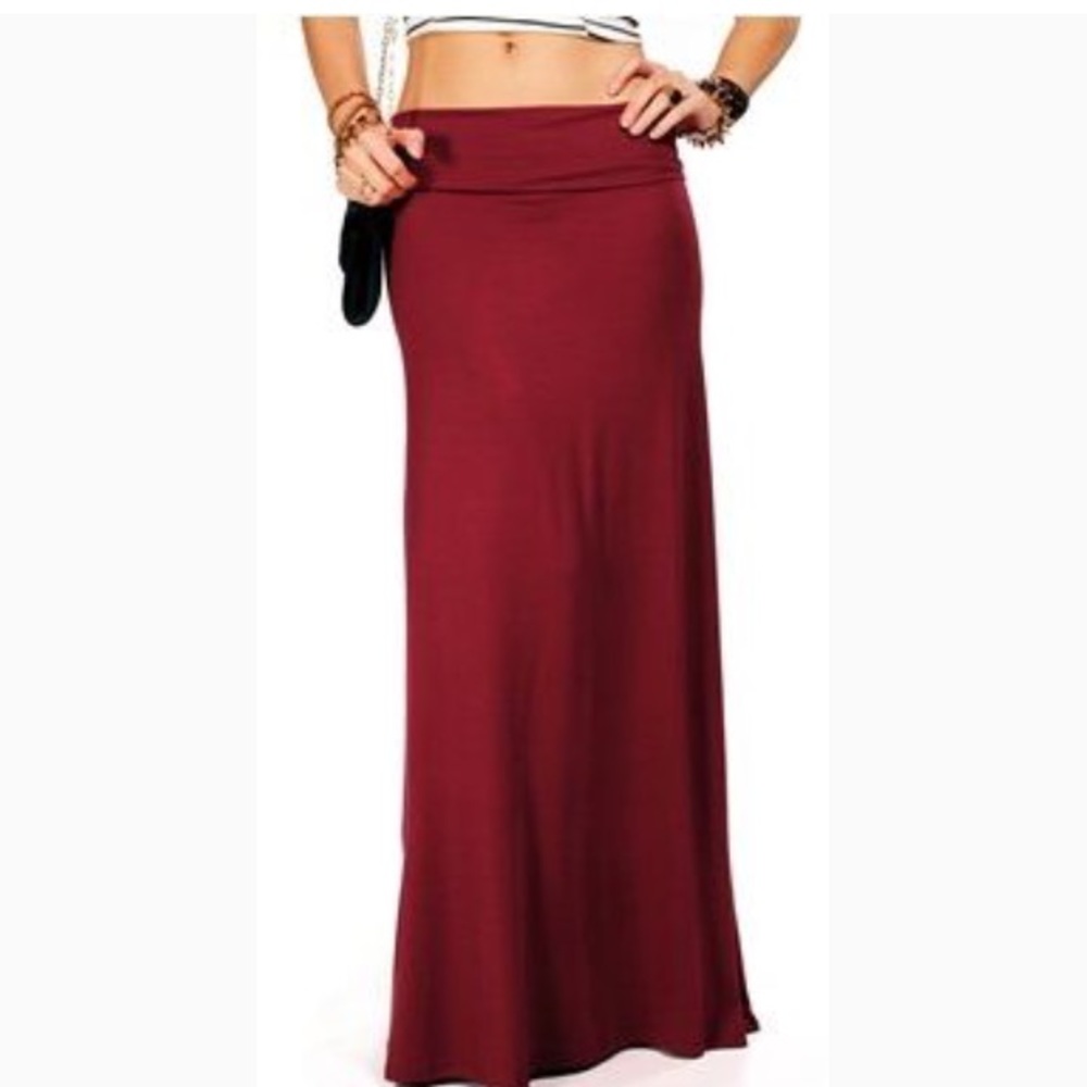 NWT Burgundy Maxi Skirt from Windsor